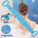 Silicone Body Scrubber Back Scrubber for Shower - Long Handle Exfoliating Bath Brush, Blue - Buy Online on GoSupps.com