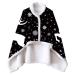 Wearable Blanket Christmas Shawl Ultra Soft with Buckle Warm Cosy Comfy Christmas Throw Blanket Cloak for Women Girls Adults Black3 75*100cm