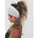 Headbands for Women s Hair Wide Head Bands Adult Womens Boho Hair Bands Ladies Sport Headband Yoga Head Wraps( Black + White) Headbands Color-C - Buy Online on GoSupps.com