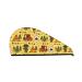 Hair Towel Wrap Hair Drying Towel with Button Towel Turban Head Towel to Dry Hair Quickly (Forest Guard)