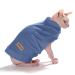 Caracaleap dog sweater - soft and warm t -shirt dog winter spring clothing coat cat sweater sweater sweaters sweater soft fuzzy for small dogs cats xs dark blue