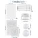 EBANKU Clear Nail Stamper Set with Scrapers - 3 Silicone Jelly Stampers, 3 Replaceable Heads - Manicure Tools - Buy Online on GoSupps.com