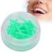 40pcs Adaptive Silicone Interdental Wedges Oral Adaptive Wedge High Temperature and High Pressure Supply Accessories(Green)