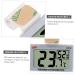 MipCase Mini Refrigerator Hygrometer - 3-Piece Glass Temperature & Humidity Measuring Device for Home & Aquarium - Multi-functional 5.5x5x1.5cm - Buy Online on GoSupps.com
