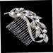 MAGICLULU Floral Rhinestone Hair Pin Bridal Headpiece Bridal Wedding Hair Comb Slide Clip Rhinestone Headpiece Tiara Crystal Bride Headband - Buy Online on GoSupps.com