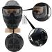 Full Face Tactical Mask for Paintball, Airsoft & Outdoor Activities - Impact Resistant with Goggles - Black Clear Lens - Buy Online on GoSupps.com