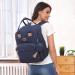 Dikaslon Large Diaper Bag Backpack - Multi-Functional Baby Bag with Changing Pads Pacifier Holder & Stroller Belts for Moms & Dads (Navy) - International Shipping Available - Buy Online on GoSupps.com