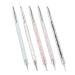 Smukdoo Nail Art Liner Brushes 5 Pcs Double Ended Dotting Tools Set Manicure Drill Drawing Nails Brush Nail Brush Pen for Nail Art