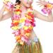 Hawaiian Luau Tropical Flower Crown Set for Women - Headband, Wristbands, Necklace, Bracelets, Hair Band - Perfect for Summer Beach Vacation and Pool Party Decorations - Colorful - Buy Online on GoSupps.com