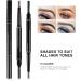 LXZJJM Eyebrow Pencil Brow Automatic Pencil Dual-ended Auto Rotating Eyebrow Pencil with Brush Waterproof Non-Smudge Triangle Eyebrow Pencil (2pcs 02# Grey) - Buy Online on GoSupps.com
