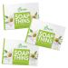 BAMBOEARTH Antibacterial Paper Soap Sheets Strips For Hand Washing - 3 Packs Portable Disinfecting Pocket Travel Soap Sheet Dissolvable & Disposable Camping Mini Size Dry SoapSheets For laundry Hands (Mint And Chamomile ...