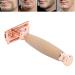 Portable Double Edge Razor with Wooden Handle - Rose Gold Beard & Body Hair Trimmer for Men | International Shipping - Buy Online on GoSupps.com