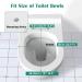 D Shape White Toilet Seat Soft Close Adjustable Hinge Quick Release Top Fixed Toilet Seat Cover Bathroom Lid (W36cm L46-49Cm) 9017 Little Surprise 9016 - Buy Online on GoSupps.com