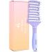 Hair Brush, Curved Vented Detangling Hair Brushes for Women Men Wet or Dry Hair,Faster Blow Drying Styling Professional Paddle Vent detangler brush for Curly Thick Wavy Thin Fine Long Short Hair purple