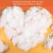28.2oz Premium Polyester Fiberfill for Pillow & Animal Craft Stuffing - High Resilience White Fiber 800g - Buy Online on GoSupps.com