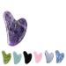 Natural Jade Scraping Board Powder Crystal Heart-Shaped Scraping Sheet Crystal Scraping Board Face Beauty V-Shaped Jade Scraping 1Pcs (Color : Type 5)