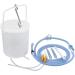 Topquafocus 2l Klistier bucket intestinal cleaning set Irrigator for the intestinal cleaning of leak -proof plastic enema buckets for 6 pieces inlet shower head