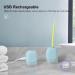 Portable UV Sanitizer Toothbrush Case 2PCS - Rechargeable Sterilizing Cover for Home and Travel - Fits All Electric and Manual Toothbrushes (White) - Buy Online on GoSupps.com