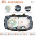 Lekebaby Large Baby Changing Bag Bundle | Mom and Dad Maternity Bag with Organizers and Changing Mat | Quilted Black Design - Buy Online on GoSupps.com