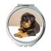 Mirror Compact Mirror Rottweiler Puppy Sweet Dog Animals Dogs Cute pocket mirror portable mirror