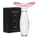 Neck Face Massager 3 Colour Modes and Vibration Facial Massager Face Sculpting Tool for Double Chin and Skin Care (White)