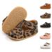 Sonsage Infant Baby Boys Girls Oxford Shoes Pu Leather Lace-Up Anti-Slip Trainer Soft Rubber Sole Toddler First Walking Sneakers 6-12 Months B Leopard Print