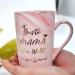 Shop Bokalaka Pink Ceramic Coffee Cup for Mom - Perfect Mother's Day Gift | 400ml with Lid Spoon & Gift Box - Best Mom in the World! - Buy Online on GoSupps.com