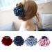 Large hair clip made of fabric flower claw hair clips hair clips for women and girls fashionable accessory headgear 4 pieces