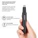 KouRy Nose and Ear Hair Trimmer - USB Rechargeable Painless Clippers for Men & Women Waterproof Dual Edge Blades - Professional Grooming Tool - Buy Online on GoSupps.com