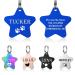 Yehanti dog brand with engraving - dog brand personalized with name telephone number and address stainless steel name tag for collar trailer brand for dogs cats and puppies (pentagram)