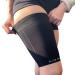 Thigh Compression Sleeve for Hamstring, Quadriceps, Groin Support - Running, Basketball, Tennis, Soccer - Athletic Compression Sleeve (Midnight Black, L) - Buy Online on GoSupps.com