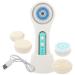 Housoutil 1 Set Facial Cleansing Brush Face Exfoliator Brush Home Facial Cleaner Face Washing Brush Makeup Remover Brush Electric Cleaner Usb Household Cleasing Milk Abs