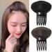 2 Pcs Invisible Perfect Puff Hair Head Cushion - Black & Brown | Fluffy Hair Pad Sponge Clip for Women & Girls - Buy Online on GoSupps.com