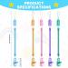 Vicloon Baby Dummy Clips - 5 Pcs BPA Free Soother Pacifier Chain Holder for Boys and Girls | Teether Toy Holder in Purple, Green, Pink, Blue, Orange - Buy Online on GoSupps.com