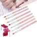 7pcs Nail Art Brush Set - Acrylic UV Gel Painting & Dotting Pens | Home Manicure Tools (Red) - International Shipping Available - Buy Online on GoSupps.com