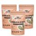 Organic Shelled Hemp Seeds 525 g I Hulled Hemp Hearts High Protein Omega 3 | Vegan Keto Diet Non-GMO Gluten Free (Pure 525g - 175g x 3) Pure 525g (3 x 175g)