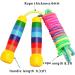 Adjustable 280cm Rainbow Skipping Rope for Kids - Wooden Handle Jump Rope in 7 Colors for Boys & Girls Fitness - Buy Online on GoSupps.com
