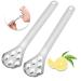 Kasesss 2 pieces of tongue cleaner stainless steel tongue scraper tongue scraping stainless steel tongue scale for a fresh breath tongue brush for adults children tongue cleaner for bad breath fight