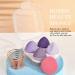 AUAUY 6 Pcs Makeup Sponges Blender Set 4 Pcs Professional Beauty Sponge Foundation Blending Blender with 1 Sponge Holder 1Powder Puff Multi-colored Makeup Sponges for Cream Liquid and Powder 4pcs-Purple - Buy Online on GoSupps.com