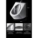 304 Stainless Steel Urinal Wall-Mounted Men's Urinal Standing Small Sensor Urinal Intelligent and Efficient Non-Contact Flushing Valve Suitable for Bars Homes Shopp - Buy Online on GoSupps.com