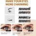 72pcs DIY Wispy Clusters D Curl Individual Lashes Extensions - Natural Look Reusable Individuals - 8-16MM - VOLUME - Buy Online on GoSupps.com