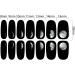 Buy WOKOTO 12 Sheets Black Nail Polish Stickers - 168 Pieces Full Nail Wraps Gel Nail Strips for Women Black Gradient Marble Design Easy Stick-On Nail Art - Buy Online on GoSupps.com