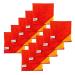 Kochblume 1-5-10er Set / Microfibre cloth cleaning cloth 18 x 18 cm (set of 10 red-orange) 10er Set Red-orange