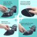 Dr.Foot Heel Cushion Inserts & Metatarsal Pads - Pain Relief for Heel & Ball of Foot, Prevent Blisters & Heel Pain - Black - Buy Online on GoSupps.com