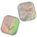 PartyKindom 2pcs Colored Contact Lenses Mirror Film Plastic Travel Storage Case Replaceable