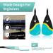 LitGreen Lightweight Stand-up Paddle Oars - 3 Section Adjustable Fiberglass SUP Paddles for Surfing - Buy Online on GoSupps.com