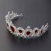 Frcolor Red Crystal Crown Wedding Bridal Tiara Queen Princess Headpieces Rhinestone Headbands for Birthday Party - Buy Online on GoSupps.com