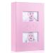 Benjia Baby Girl Photo Album 6x4 Leather Picture Album holds 300 10x15cm Landscape Photos Pink 300 Pockets Pink