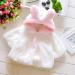 Newborn Baby Girl Faux Fur Hooded Cape 12-18 Months White - Warm Winter Coat - Buy Online on GoSupps.com