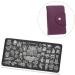 Mikinona 2pcs Nail Art Card Holder Stamping Nail Forms Sticker Organizer Rectangular Nail Art Plate Nail Stencil Bag Nail Art Stand Nail Steel Plate Package Nail Decals Purple Christmas Purple 14.5X9.5X1.8CM - Buy Online on GoSupps.com